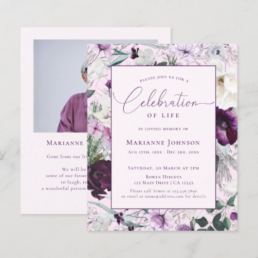 Gedenkfeier Pink Bläserfeier (Vorne/Hinten)