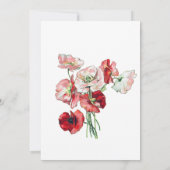 Gedenkfeier | Poppy Invit Einladung (Rückseite)