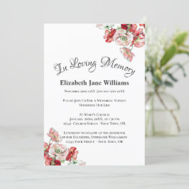 Gedenkfeier | Poppy Invit Einladung