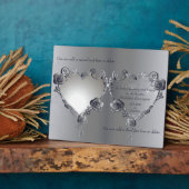 Gedenkfeier Silvery Rose Hörrahmen Fotoplatte (Seite)