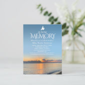 Gedenkfeier Sonnenaufgang Beerdigung Einladungen (Stehend Vorderseite)