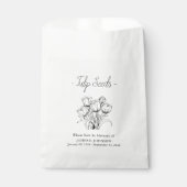 Gedenkfeier Tulip Seed Beerdigung Geschenktütchen (Vorderseite)