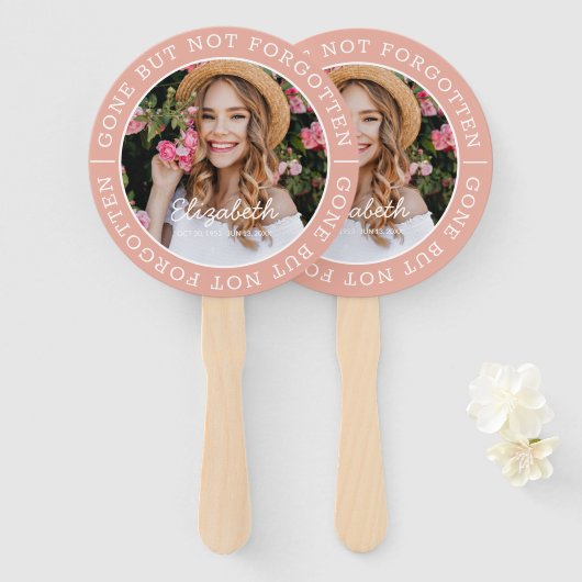 Gedenkfeier verschwunden, aber nicht vergessen Mod Fächer (Vorne und Hinten)