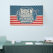 Gedenkfeier von Biden Harris 59. Banner (Messeveranstaltung)
