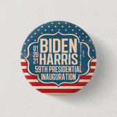 Gedenkfeier von Biden Harris 59. Button (Vorderseite)