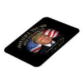 Gedenkfeier von Präsident Donald Trump Magnet (Linke Seite)