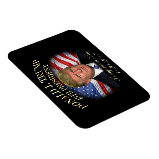 Gedenkfeier von Präsident Donald Trump Magnet (Rechte Seite)