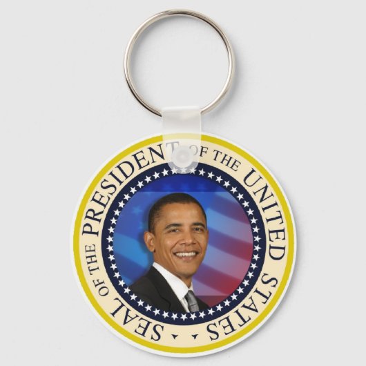 Gedenkfeier von Präsident Obama Schlüsselanhänger (Vorderseite)