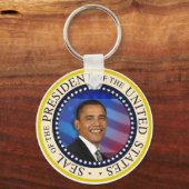 Gedenkfeier von Präsident Obama Schlüsselanhänger (Vorderseite)