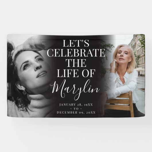 Gedenkfeier vor und nach dem Foto Banner (Horizontal)