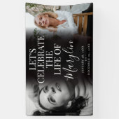 Gedenkfeier vor und nach dem Foto Banner (Vertikal)