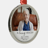 Gedenkfeier Weihnachten, in Liebe Erinnerung Ich Ornament Aus Metall (Rechts)