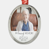 Gedenkfeier Weihnachten, in Liebe Erinnerung Ich Ornament Aus Metall (Links)