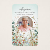 Gedenkfeier Wildblumen Kolibri (Vorderseite)