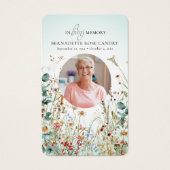 Gedenkfeier Wildblumen Kolibri (Vorderseite)