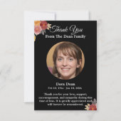 Gedenkfeier zum Beileid Dankeskarte (Vorderseite)