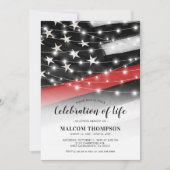 Gedenkfeier zum Feuerwehrmann Einladung (Vorderseite)