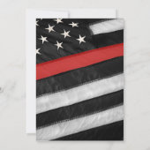 Gedenkfeier zum Feuerwehrmann Einladung (Rückseite)