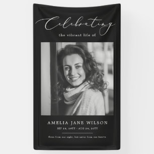 Gedenkfeier zum Foto der Beerdigung Banner