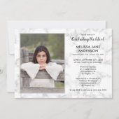 Gedenkfeier zum Foto der Lebensbeerdigung Einladung (Vorderseite)