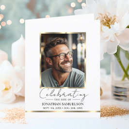 Gedenkfeier zum FOTO des Goldprogramms Dankeskarte