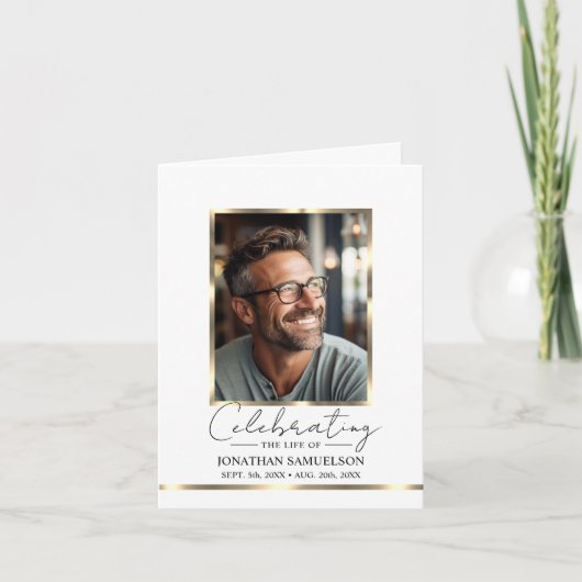 Gedenkfeier zum FOTO des Goldprogramms Dankeskarte (Vorderseite)