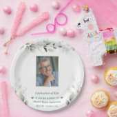 Gedenkfeier zum Foto des grünen Mannes Pappteller (Party)