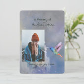 Gedenkfeier zum Foto des Lebensgefühls Einladung (Stehend Vorderseite)