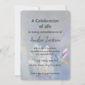 Gedenkfeier zum Foto des Lebensgefühls Einladung (Rückseite)