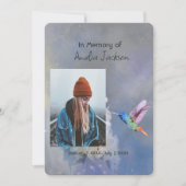 Gedenkfeier zum Foto des Lebensgefühls Einladung (Vorderseite)