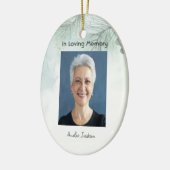 Gedenkfeier zum Foto des Lebensgefühls Keramik Ornament (Links)