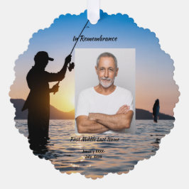 Gedenkfeier zum Foto des Lebensgefühls Ornament Karte