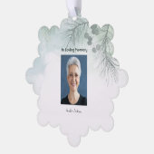 Gedenkfeier zum Foto des Lebensgefühls Ornament Karte (Linke Ecke)