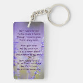 Gedenkfeier zum Foto des Lebensgefühls Schlüsselanhänger (Rückseite)