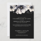 Gedenkfeier zum Foto Einladung (Rückseite)