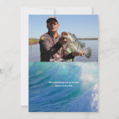 Gedenkfeier zum Foto im Ozean Einladung (Rückseite)