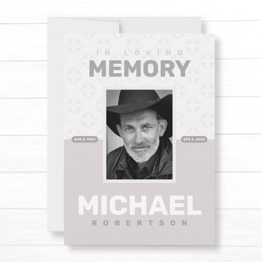 Gedenkfeier zum Foto Lebensbeerdigung Ankündigung