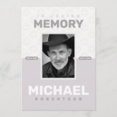 Gedenkfeier zum Foto Lebensbeerdigung Ankündigung (Vorderseite)