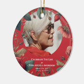 Gedenkfeier zum Foto von lebenslangen Bestattungsg Keramik Ornament (Links)