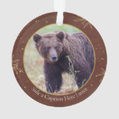 Gedenkfeier zum Foto Wildtiere Ornament (Rückseite)