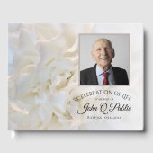 Gedenkfeier zum Gedenken an das Leben Gästebuch (Vorderseite)