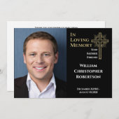 Gedenkfeier zum Gedenken an das lebendige Gedächtn Einladung (Vorne/Hinten)