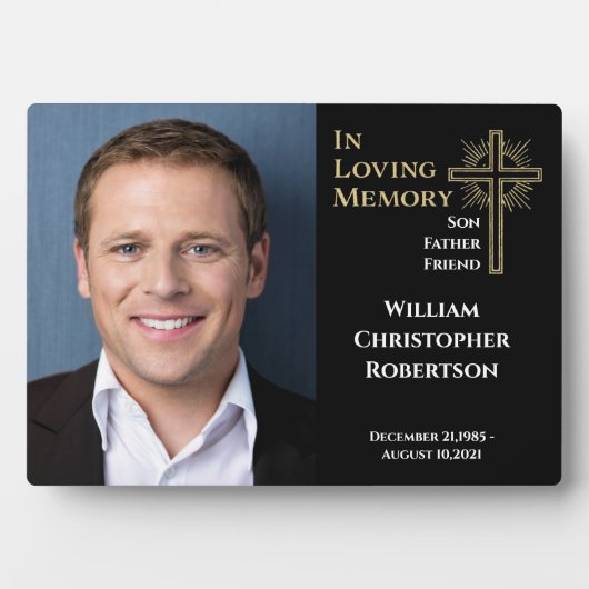 Gedenkfeier zum Gedenken an das lebendige Gedächtn Fotoplatte (Vorderseite)