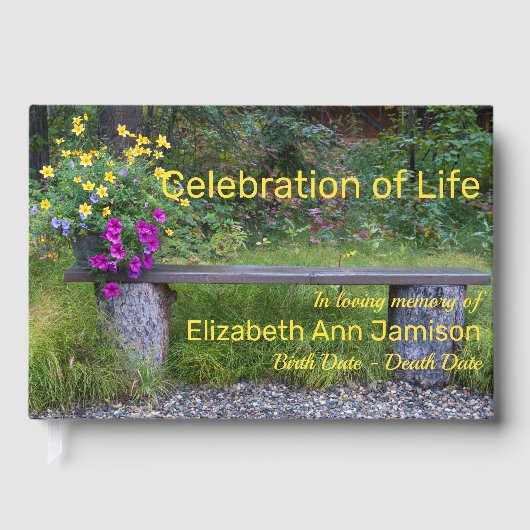 Gedenkfeier zum Gedenken an die Rustikalen Blume Gästebuch (Vorderseite)