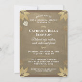 Gedenkfeier zum goldenen Herz - 12x18 Einladung (Rückseite)