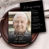 Gedenkfeier zum klassischen Foto Einladung