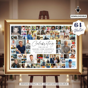 Gedenkfeier zum Leben - Erinnerungsalbum 64 Fotos Poster