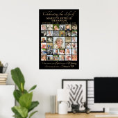 Gedenkfeier zum Lebensangebot 33-FotoCollage Poster (Heimbüro)