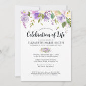 Gedenkfeier zum Lila Florentiner Beerdigung Einladung (Vorderseite)