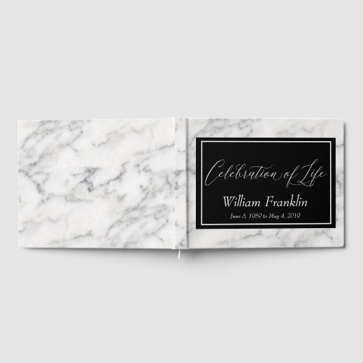 Gedenkfeier zum Marble-Stone-Mahnmal Gästebuch (Voll)